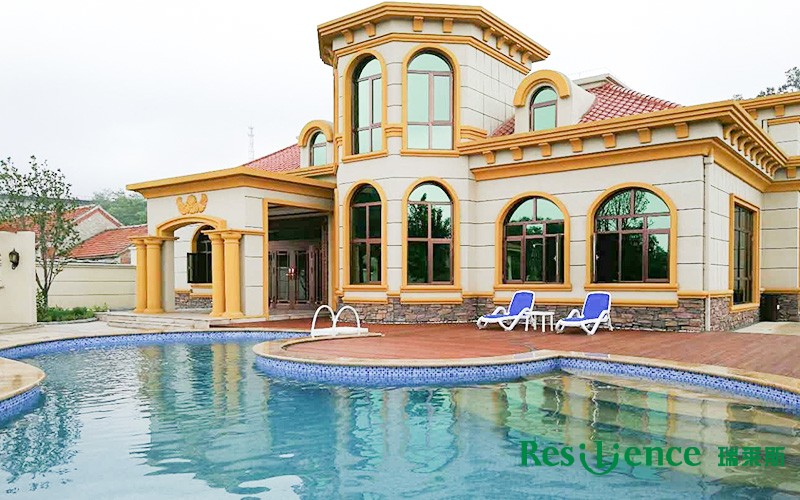 遼寧大連莊河私家別墅室外泳池-泳池項(xiàng)目案例鑒賞實(shí)拍圖