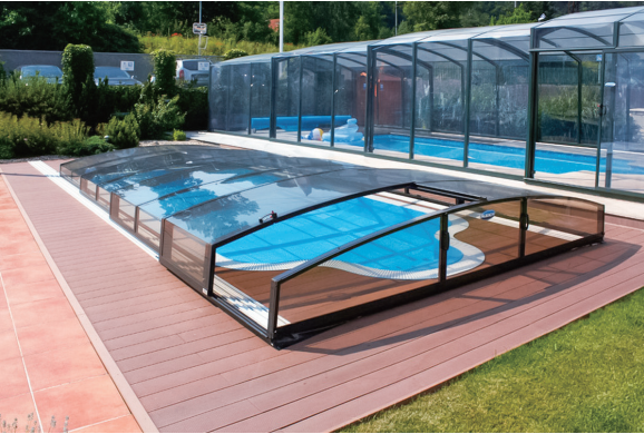 私家室外游泳池遮陽